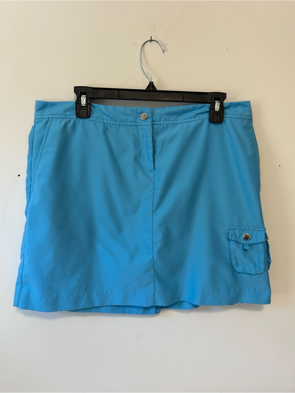 Izod Golf Bright Turquoise Blue Athletic Skort with Side Pocket
